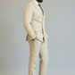 Beige Double Breasted Suit for Men – Premium Slim Fit Wedding & Formal Wear