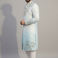 Dual ombrey  pure raw silk sherwani