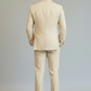 Beige Double Breasted Suit for Men – Premium Slim Fit Wedding & Formal Wear