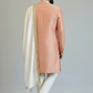 Peach Embroidered Kurta Set for Men with Dupatta – Wedding & Festive Wear
