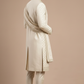 Cream Embroidered Sherwani for Men with Dupatta – Royal Wedding & Groom Wear