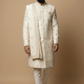 Ivory Embroidered Sherwani for Men with Dupatta – Luxury Wedding & Groom Wear