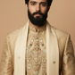 Gold Traditional Sherwani with Dhoti Set for Men – Royal Wedding & Groom Wear
