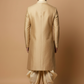 Gold Traditional Sherwani with Dhoti Set for Men – Royal Wedding & Groom Wear