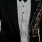 Black Velvet Leopard Textured Tuxedo