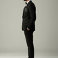 Black Italian Wool Crepe 2-Piece Tuxedo with Name Initial Embroidery