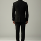 Black Italian Wool Crepe 2-Piece Tuxedo with Name Initial Embroidery