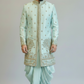 Mint Green Embroidered Sherwani for Men – Designer Wedding & Festive Ethnic Wear