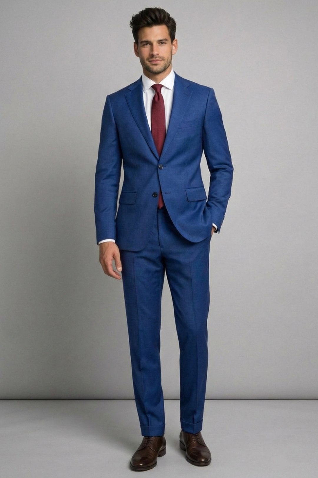 Royal Blue Slim Fit Suit for Men – Premium Formal & Wedding Wear