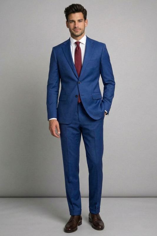 Royal Blue Slim Fit Suit for Men – Premium Formal & Wedding Wear