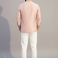 Peach Embroidered Nehru Jacket Kurta Set for Men – Wedding & Festive Wear