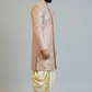 Men’s Blush Pink Embroidered Sherwani Set – Luxury Designer Wedding & Groom Wear