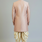 Men’s Blush Pink Embroidered Sherwani Set – Luxury Designer Wedding & Groom Wear