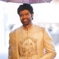 Ivory Men's Wedding Sherwani  with Sita Ram Embroidery