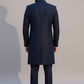 Luxury Navy Blue Embroidered Indo Western for Men – Royal Reception & Wedding Wear