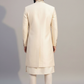 Ivory Floral Embroidered Indowestern Set for Men – Wedding & Festive Wear