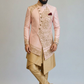 Blush Pink Embroidered Indo Western for Men – Luxury Wedding & Reception Wear