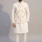Ivory Embroidered Nehru Jacket – Men’s Festive Ethnic Wear