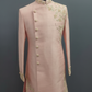 Men’s Peach Embroidered Sherwani Set – Designer Wedding & Festive Ethnic Wear