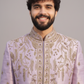 Men’s Blush Pink Embroidered Sherwani Set – Luxury Designer Wedding & Groom Wear