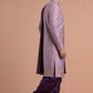 Men's Lavender Wedding Sherwani with Gold Embroidery
