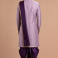 Men's Lavender Wedding Sherwani with Gold Embroidery