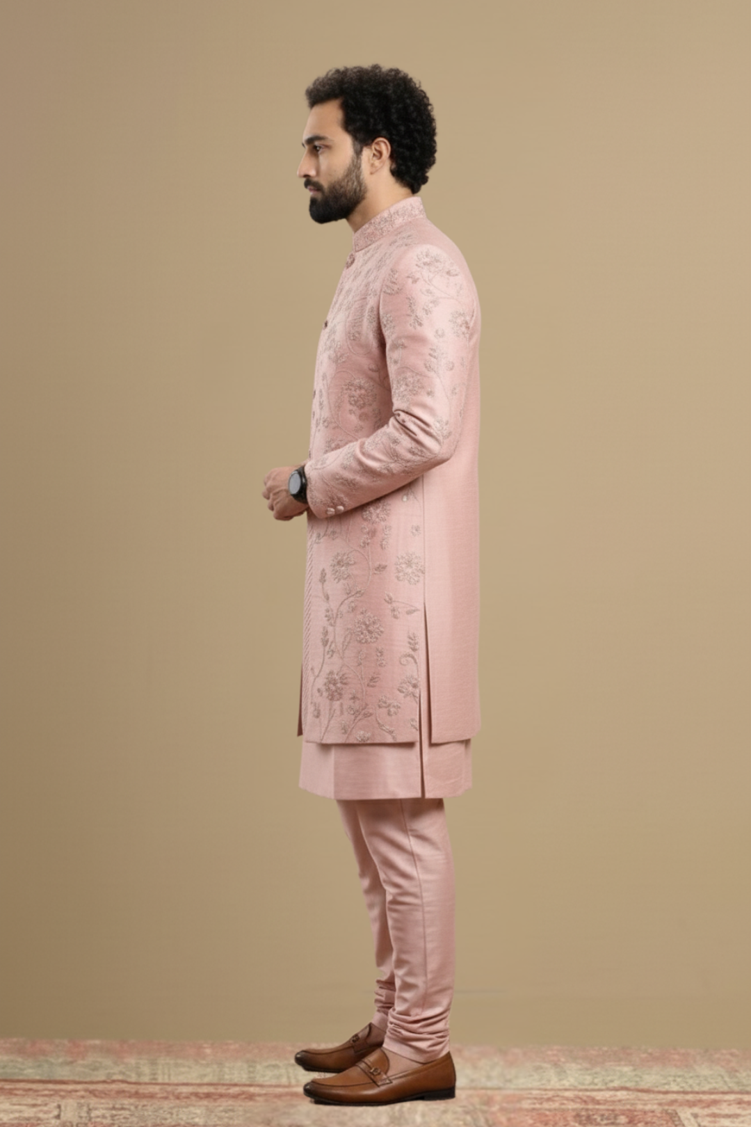 Designer Open Indo-western with handwork