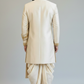 Ivory Embroidered Sherwani for Men – Royal Elephant Motif Wedding Sherwani with Dhoti