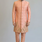 Peach Embroidered Sherwani for Men – Premium Wedding & Festive Ethnic Wear