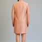 Peach Embroidered Sherwani for Men – Premium Wedding & Festive Ethnic Wear