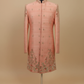 Peach Embroidered Sherwani for Men – Premium Wedding & Festive Ethnic Wear