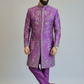 Royal Purple Embroidered Sherwani Set for Men – Designer Wedding & Festive Wear