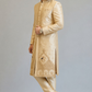 Royal Ivory Embroidered Sherwani Set with Muhurtham desgin for Men | Premium Wedding & Groom Ethnic Wear