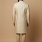 Men’s Beige Embroidered Sherwani Set – Luxury Indo-Western Wedding Outfit