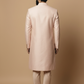 Blush Pink Embroidered Sherwani Set for Men – Luxury Wedding & Festive Wear
