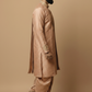 Premium Peach Pattu Pancha Kurta Set for Men with Thirunamam, Shanku & Chakra  Embroidery – Traditional Wedding & Temple Wear