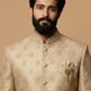 Designer Self-Textured Men’s Sherwani Set – Royal Wedding Collection