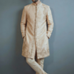 Men’s Ivory Embroidered Sherwani Set – Elegant Designer Wedding & Festive Wear