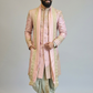 The Abstract Jewel Sherwani in Onion Pink