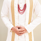 White Plain Pure Pattu Kurta Set