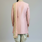 The Abstract Jewel Sherwani in Onion Pink