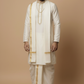 Traditional Cream Kurta Dhoti Set for Men – South Indian Festive Ethnic Wear
