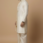 Traditional Cream Kurta Dhoti Set for Men – South Indian Festive Ethnic Wear