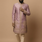 Onion pink designer embroidered sherwani