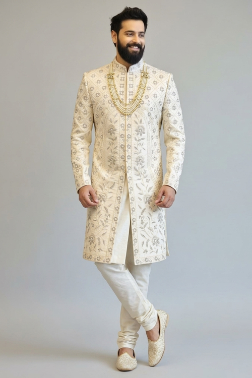 Ivory Majesty Sherwani