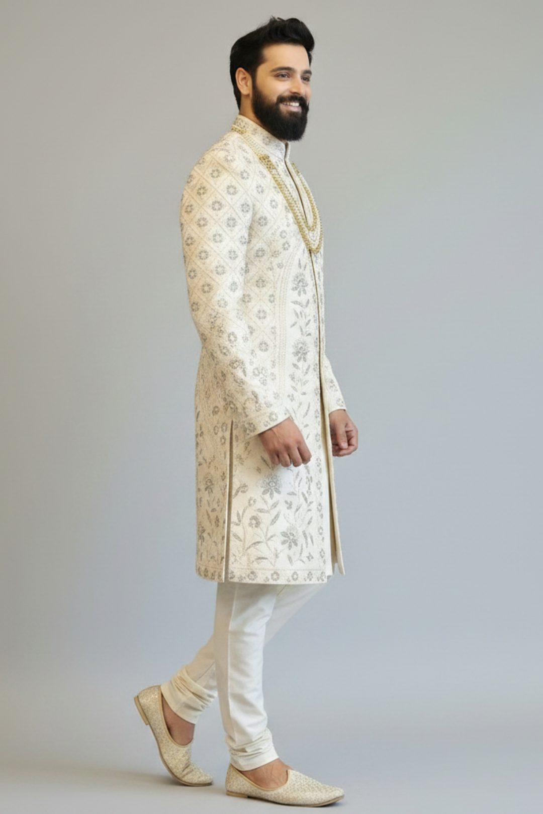 Ivory Majesty Sherwani