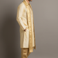 Men’s Golden Kurta Pajama Set with Designer Stole – Traditional Wedding & Festive Ethnic Wear