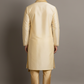 Men’s Golden Kurta Pajama Set with Designer Stole – Traditional Wedding & Festive Ethnic Wear