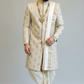 Self Embroided Sherwani With boota Highlights