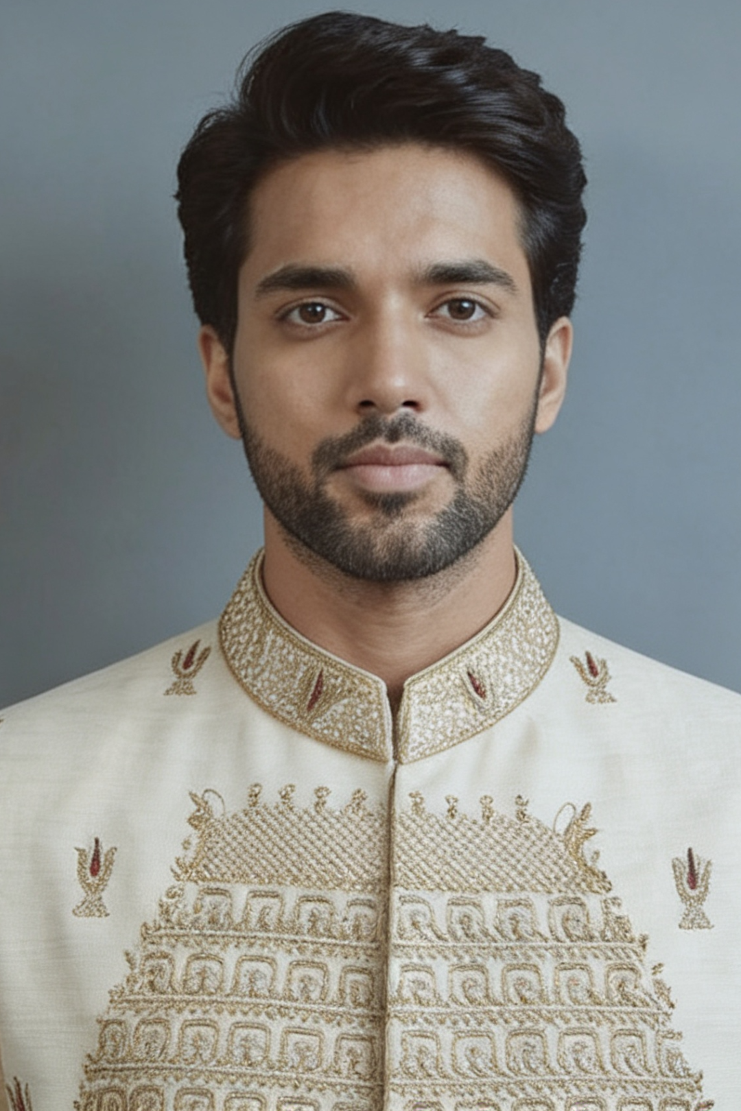 Ivory Embroidered Sherwani for Men – Luxury Wedding & Festive Designer Wear